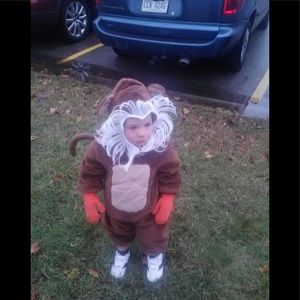 Boys snow monkey costume HTF size 18-24 months